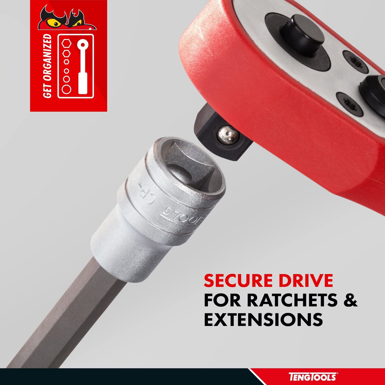 Teng Tools 1/2" Long Hex Bit Socket Metric 10mm