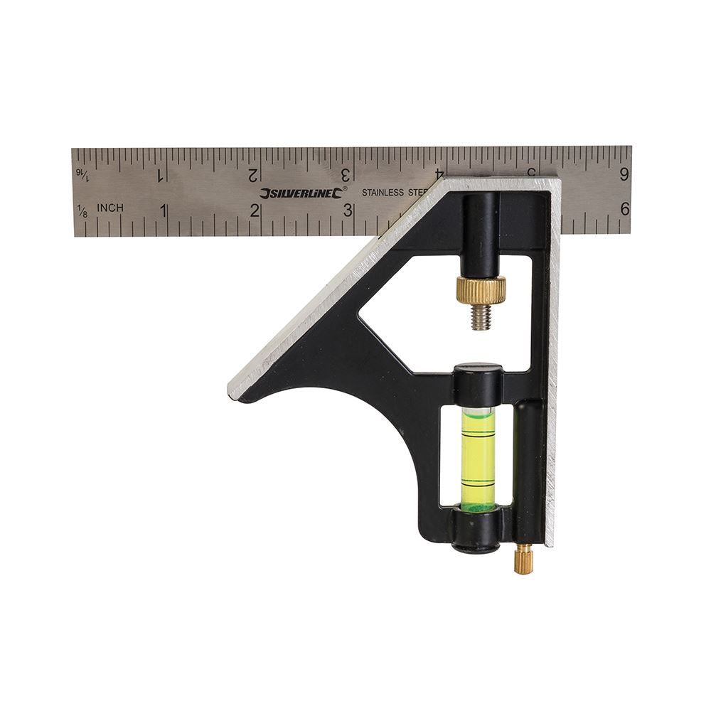 Silverline Combination Square 150mm