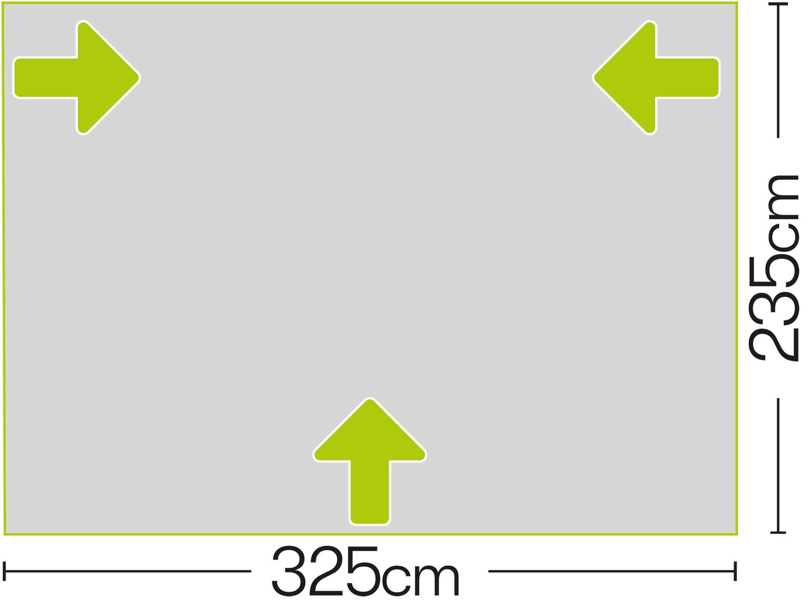 Quest Falcon Pro 325 Air Porch Caravan Awning Grey