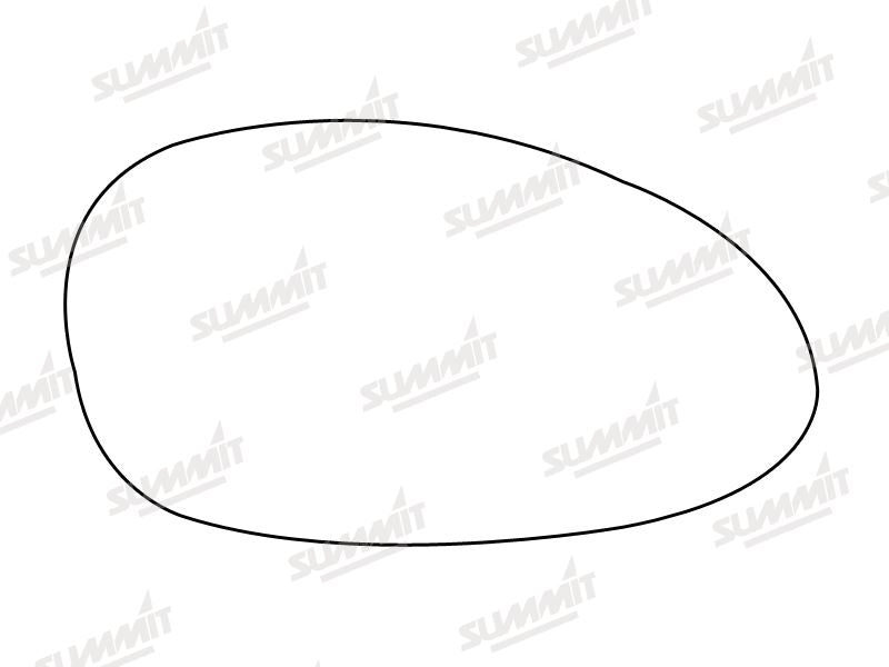 Summit Heated Base Plate With Blind Spot Mirror Glass fits BMW 1 Series 04 to 10 RHS