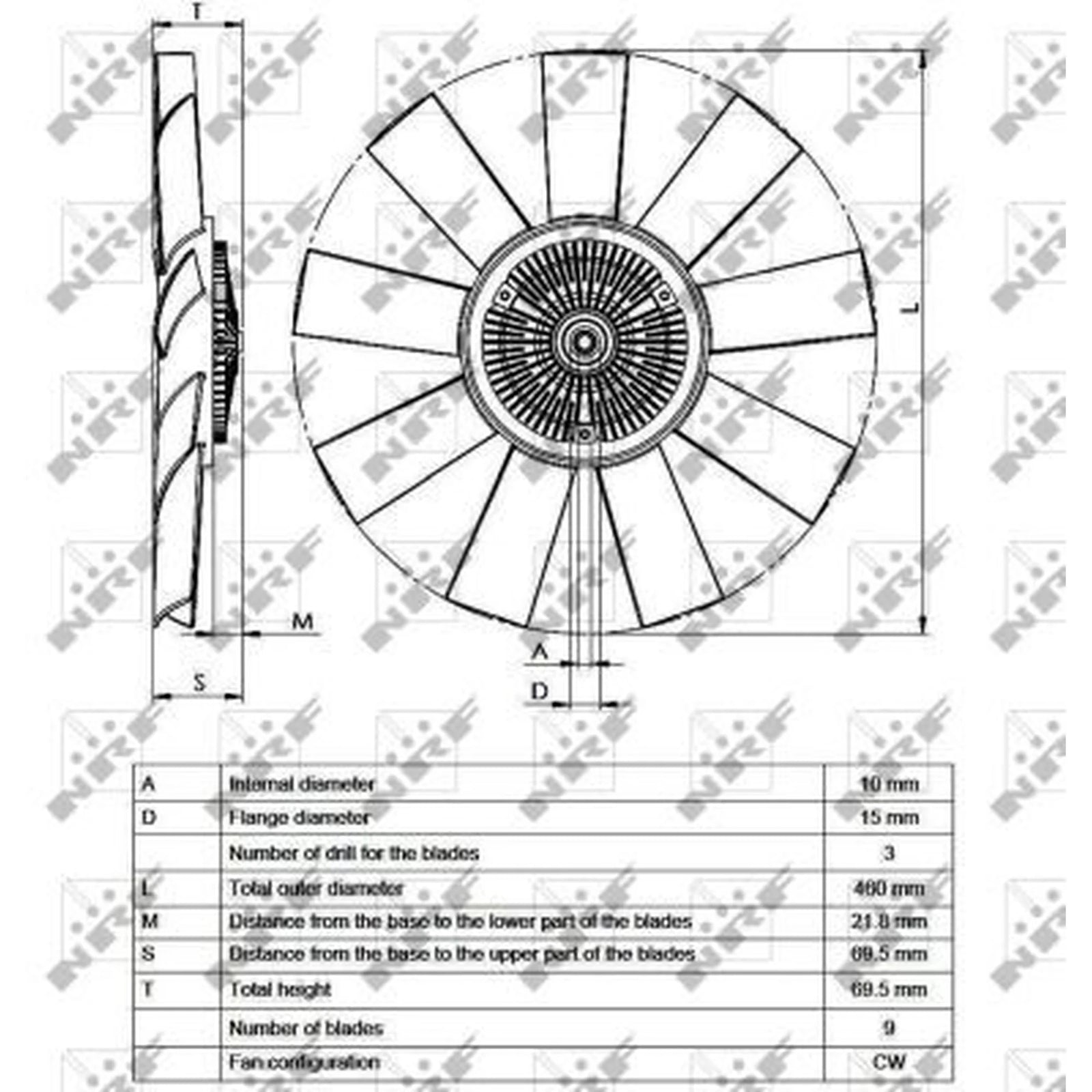 NRF Radiator Fan Clutch 49541