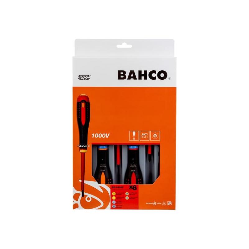 Bahco BE-9884S ERGO™ VDE Insulated Screwdriver Set, 6 Piece