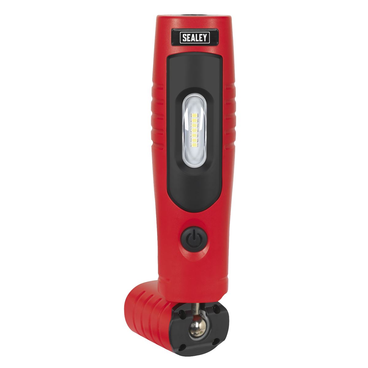 Sealey Red Rechargeable 360° Inspection Lamp 7 SMD+3W LED Lithium-ion