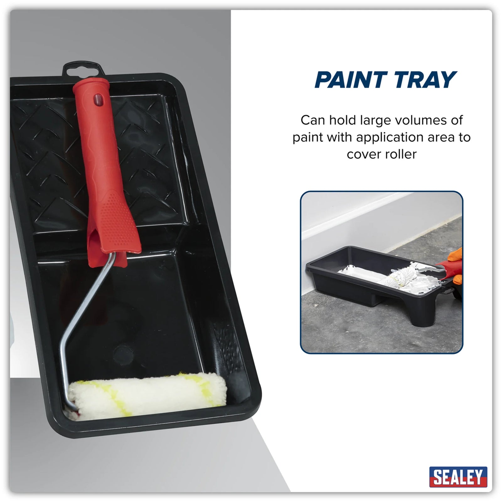 Sealey 4" Paint Roller Set with Tray - Model PR4