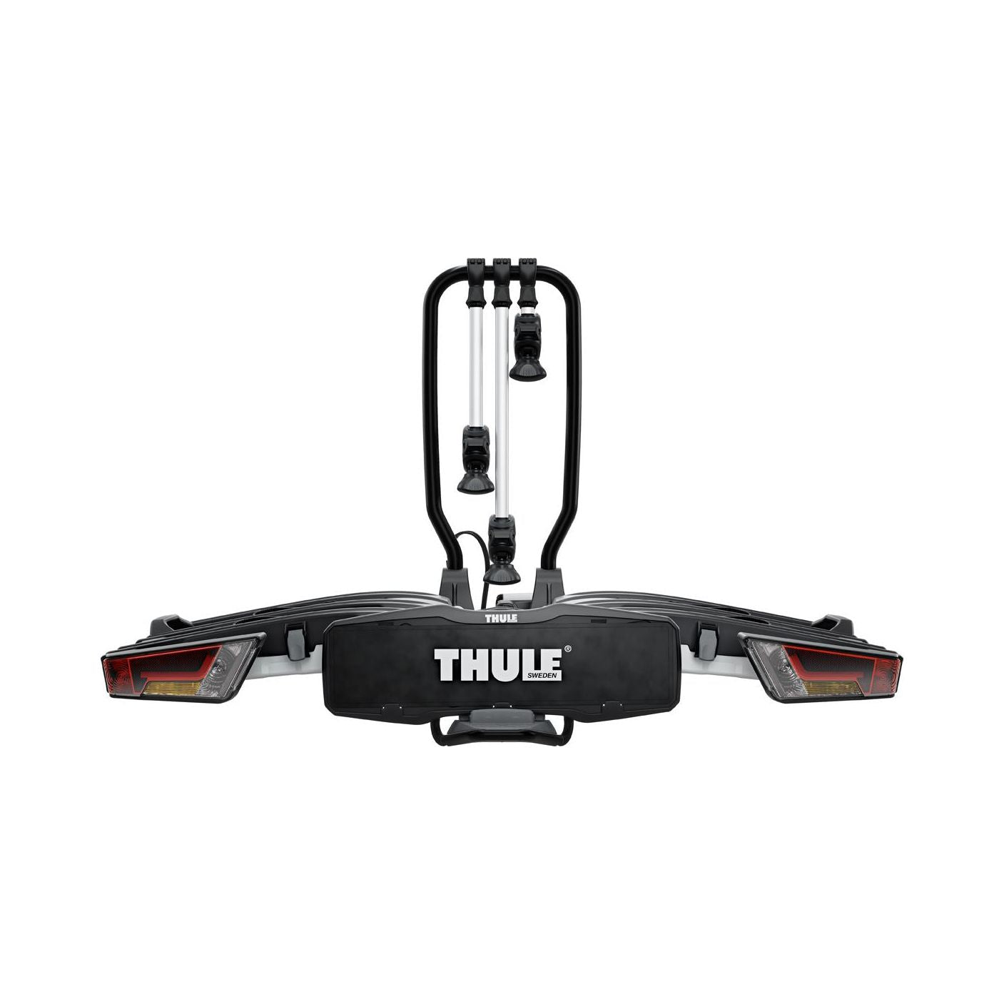 Thule EasyFold XT three-bike platform towbar bike rack black/aluminium Towbar Bike Rack