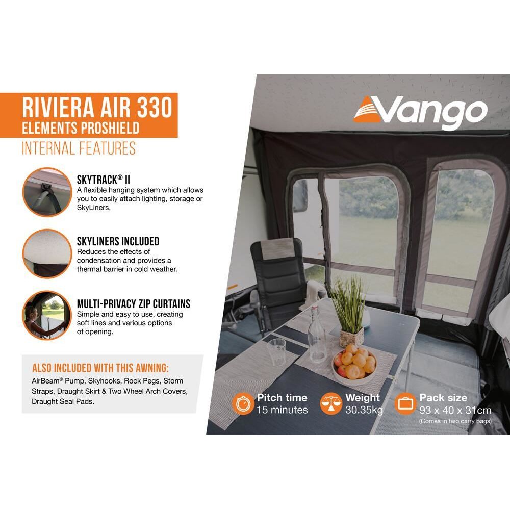 Vango Riviera Air 330 Elements ProShield Caravan Awning