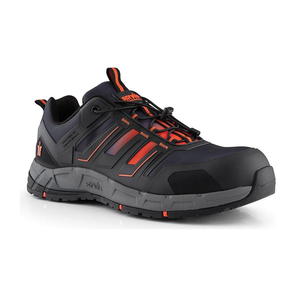 Scruffs Air Safety Trainer Black/Orange Size 10 / 44