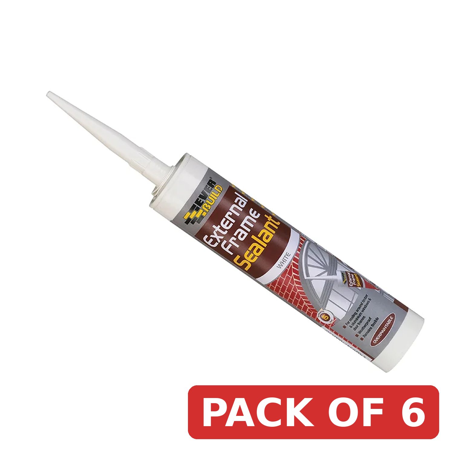 Everbuild Sika External Frame Acrylic Sealant Brown 290ml - 483170