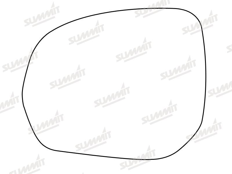 Summit Heated Base Plate With Standard Mirror Glass fits Peugeot 3008 09 to 17 LHS