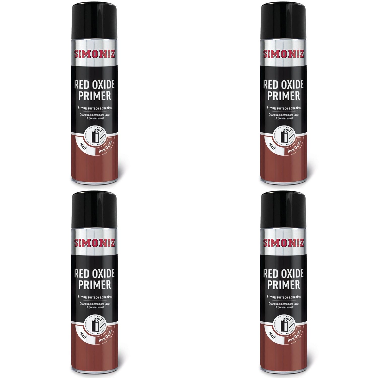 Simoniz Red Oxide Primer Spray Paint 500ml SIMP13D