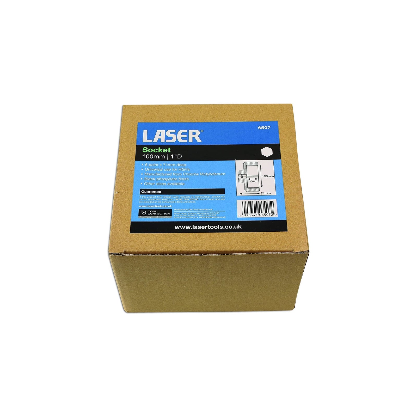 Laser Socket 1"D 100mm 6507