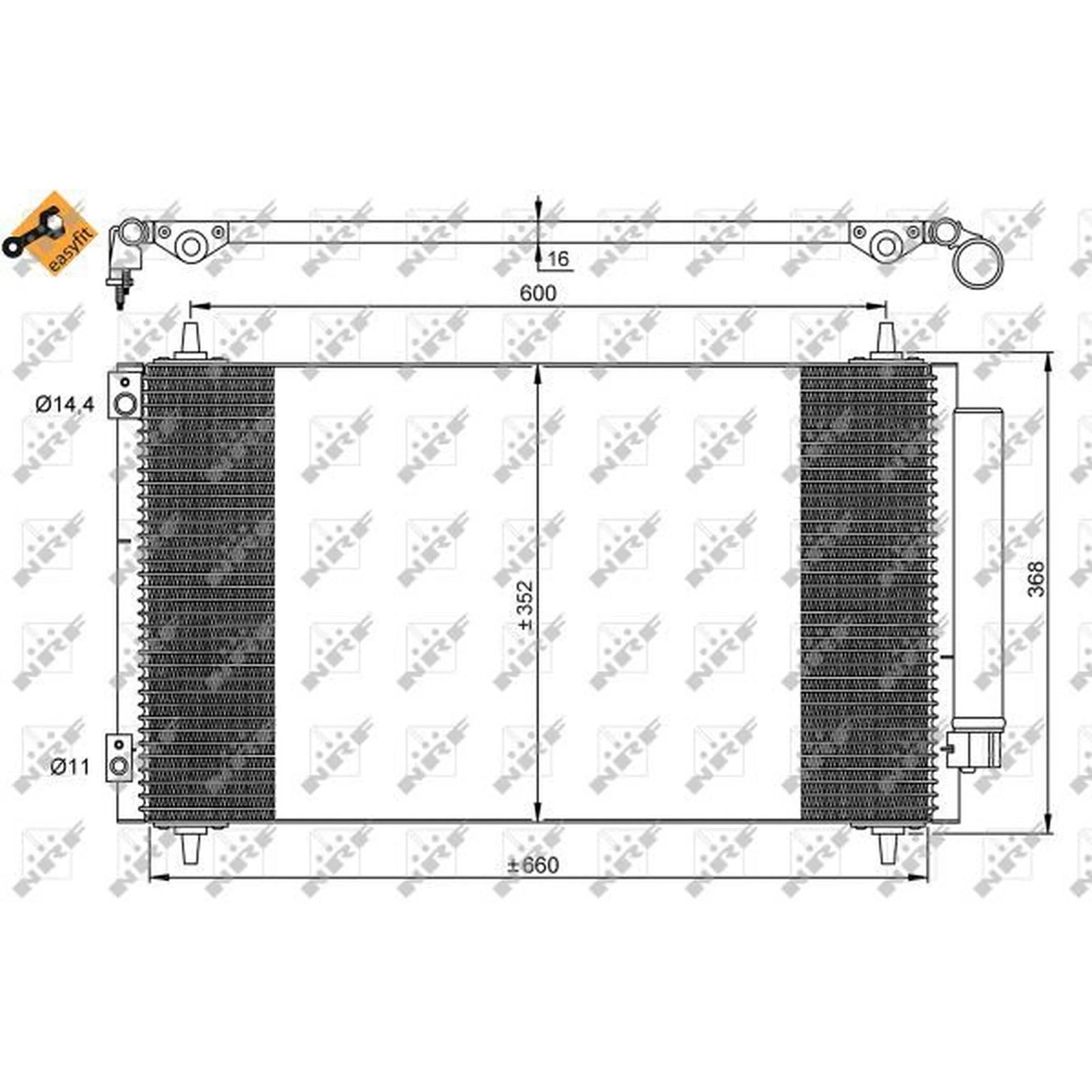 NRF Air Conditioning Condenser 35935