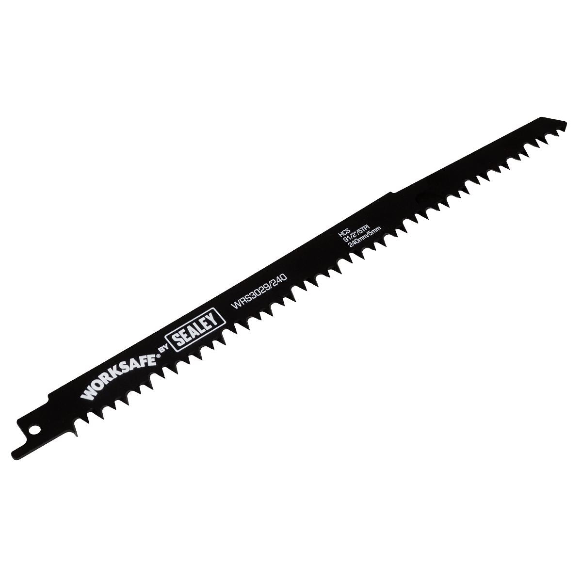Sealey Reciprocating Saw Blade Wood 240mm 5tpi Pack of 5 WRS3029/240