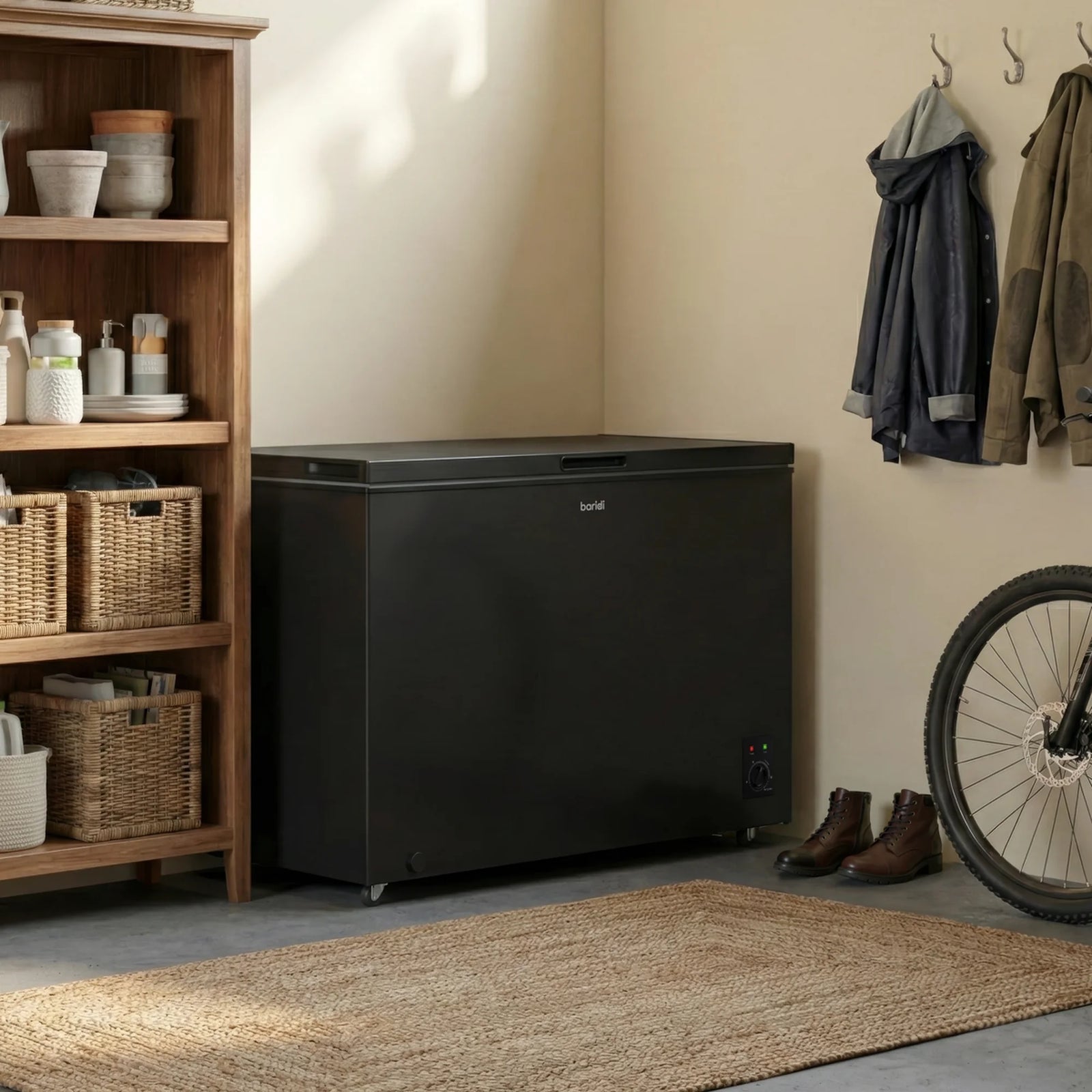 Baridi Chest Freezer DH261 299L Capacity - Black