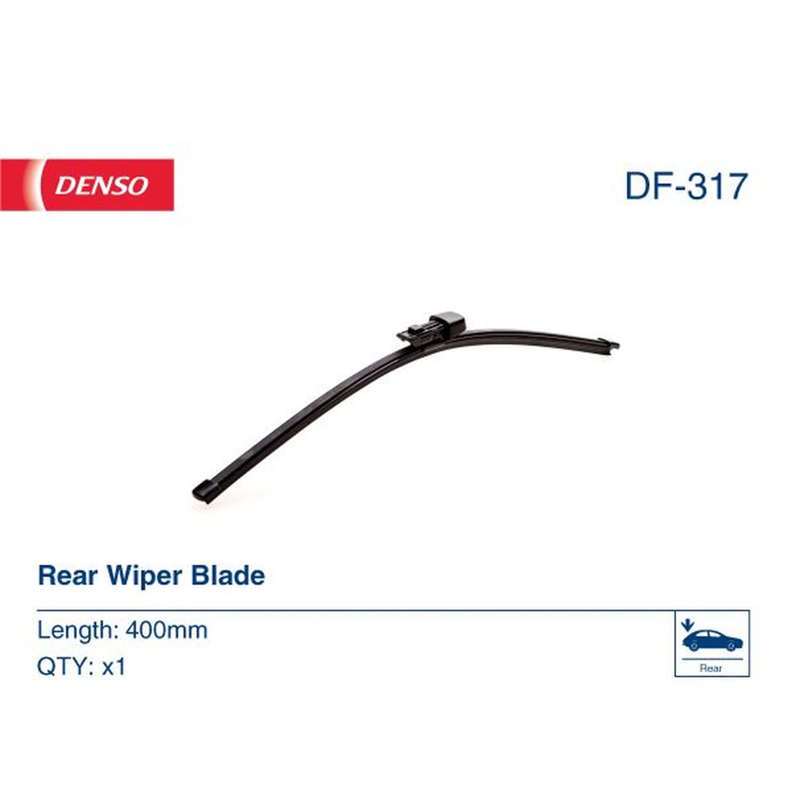 Denso Front & Rear Wiper Blade Set fits Skoda Superb II 2008-2015