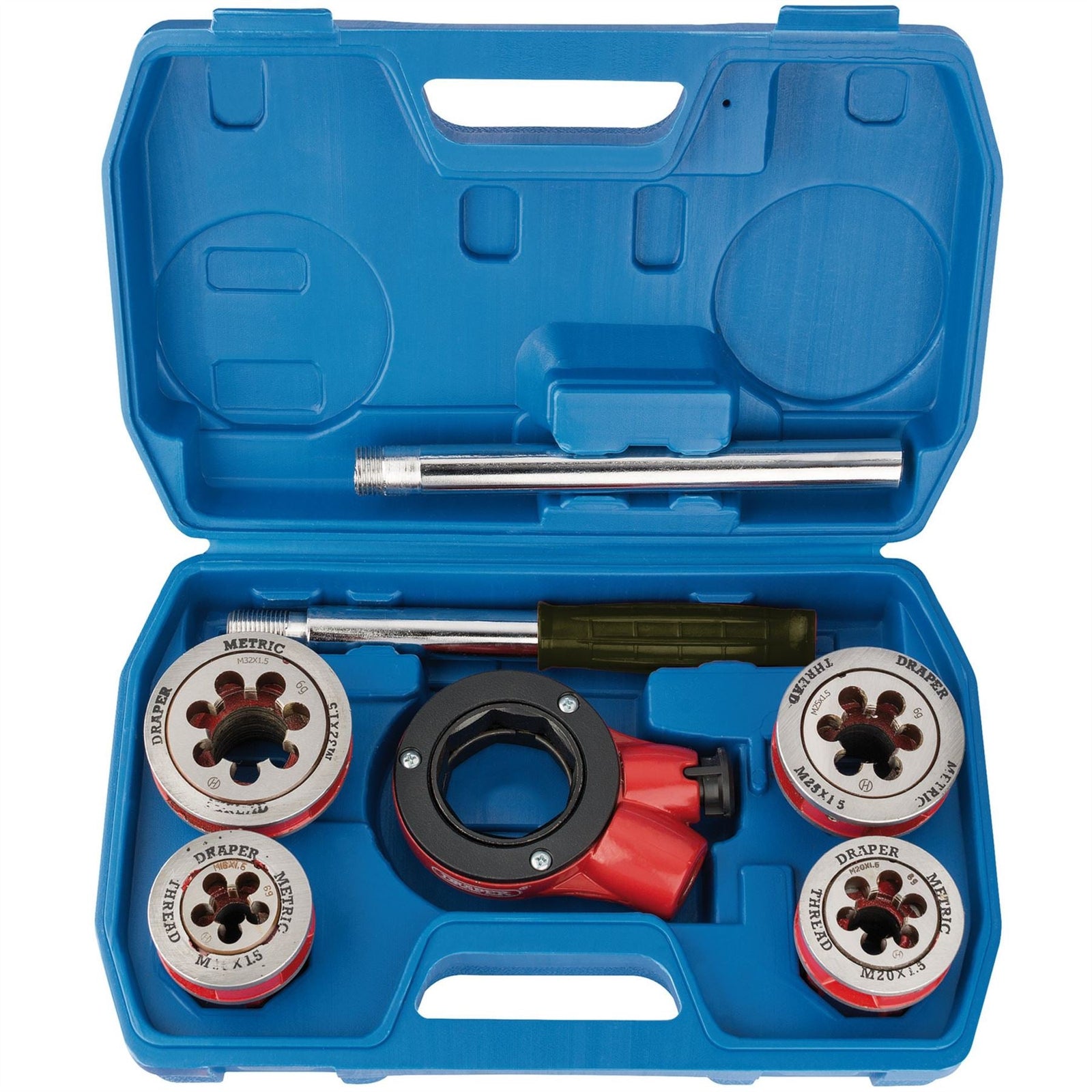 Draper Metric Ratchet Pipe Threading Kit (7 Piece) 22496