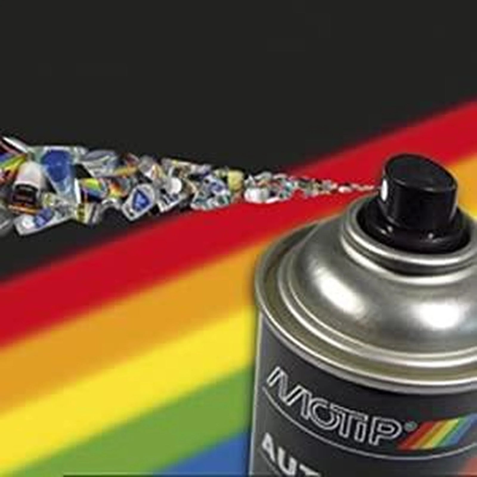 Motip Black Plastic Bumper Structure Spray Paint Repair Fast Drying 400ml