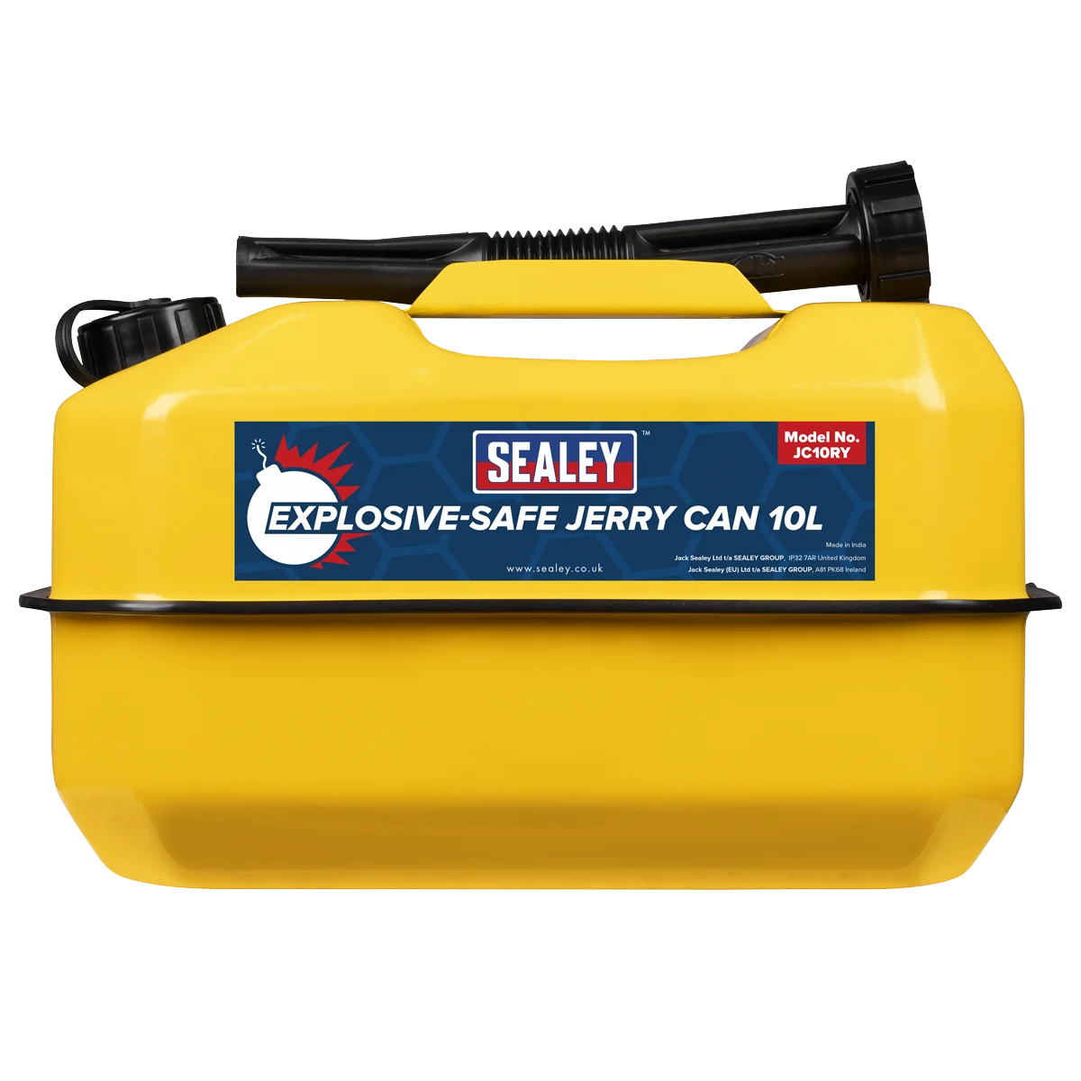 Sealey Explosive-Safe Jerry Can 10L - Yellow