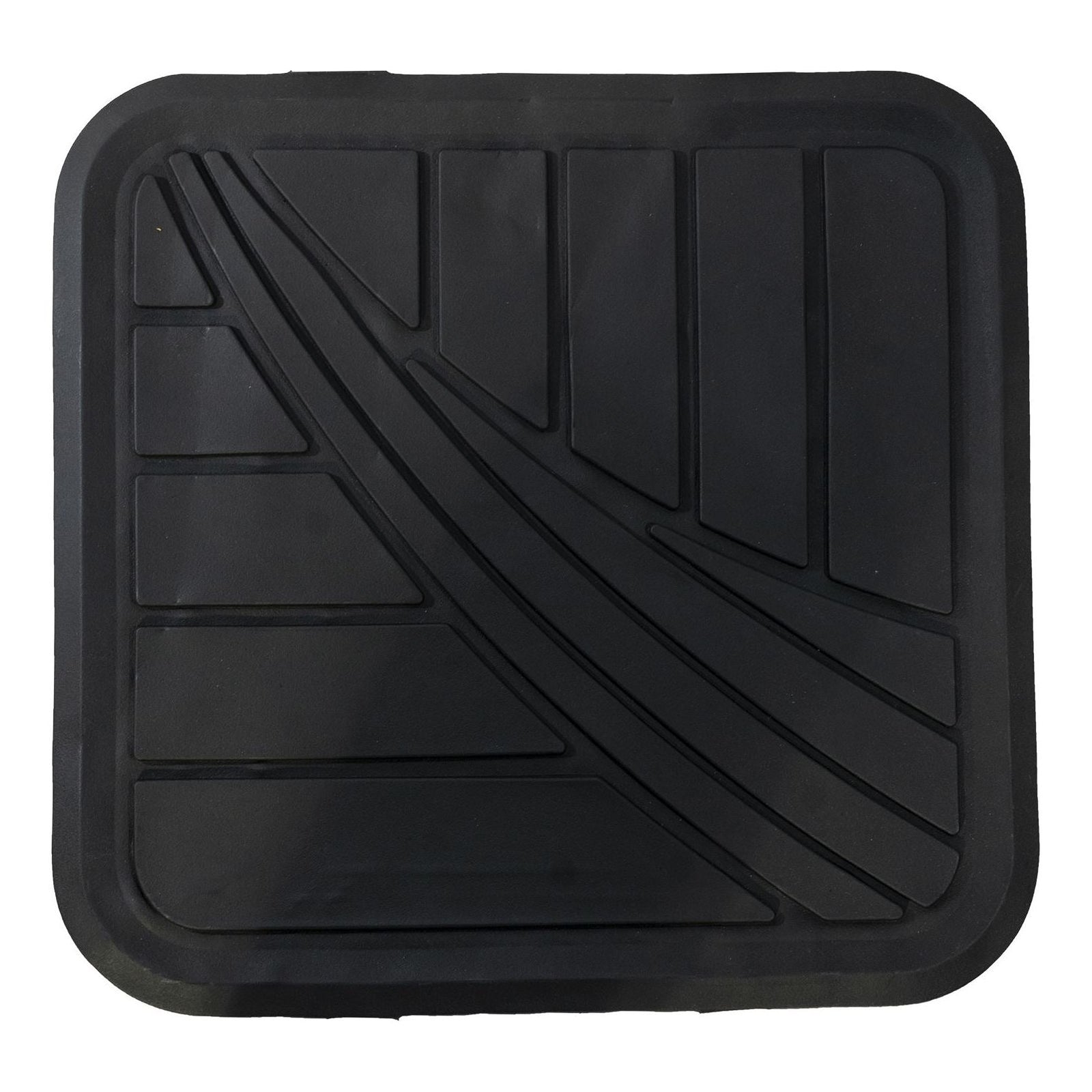 4 Pce Aurora Rubber Mat Set In Black