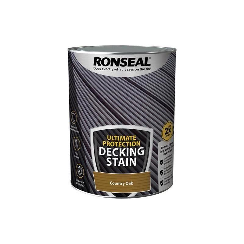 Ronseal Ultimate Protection Decking Stain Country Oak 5 litre