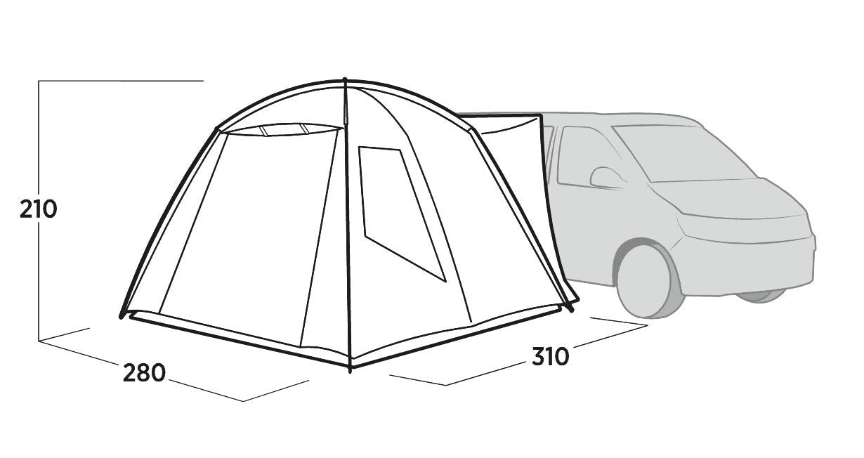 Easy Camp Utne Driveaway Awning Grey