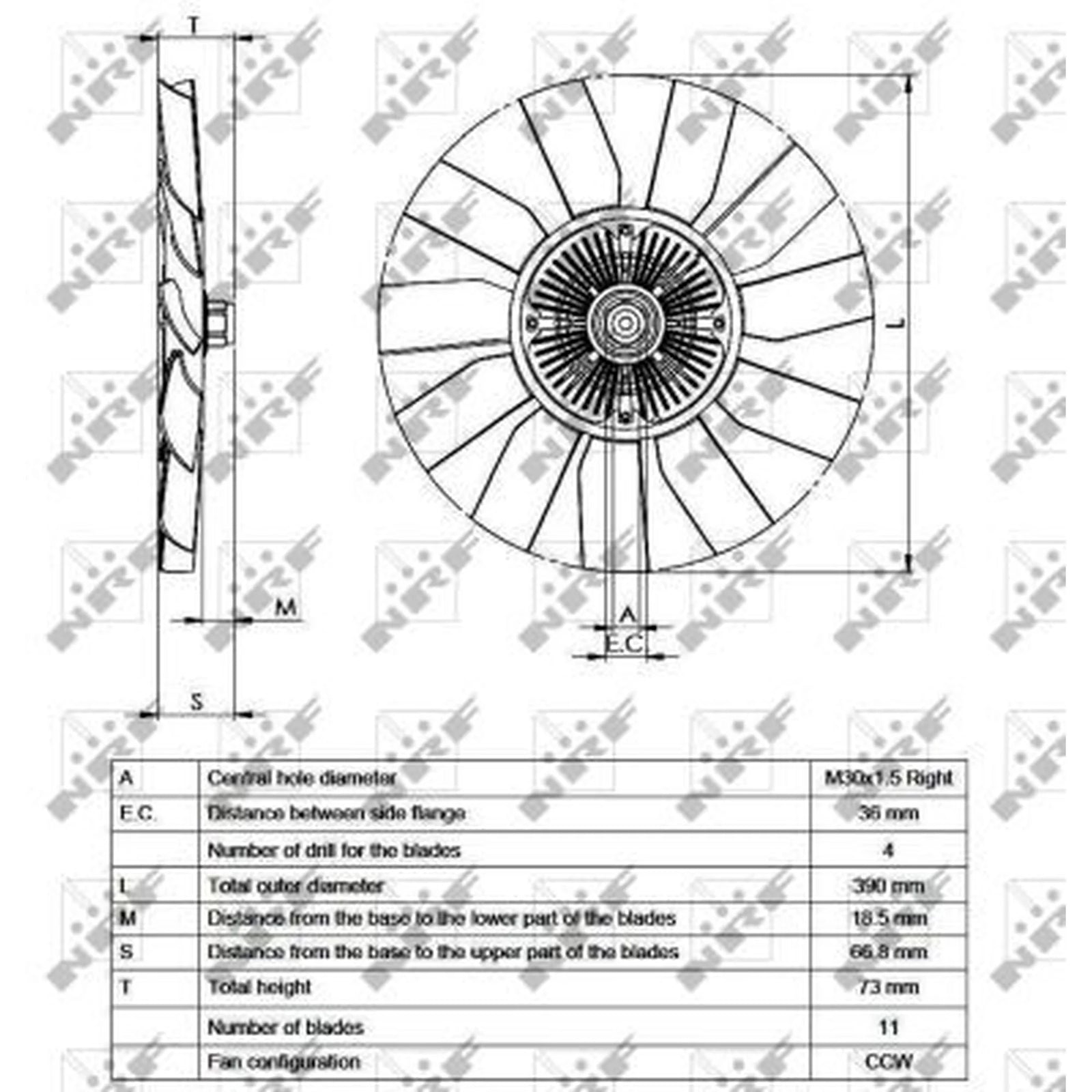 NRF Radiator Fan Clutch 49563