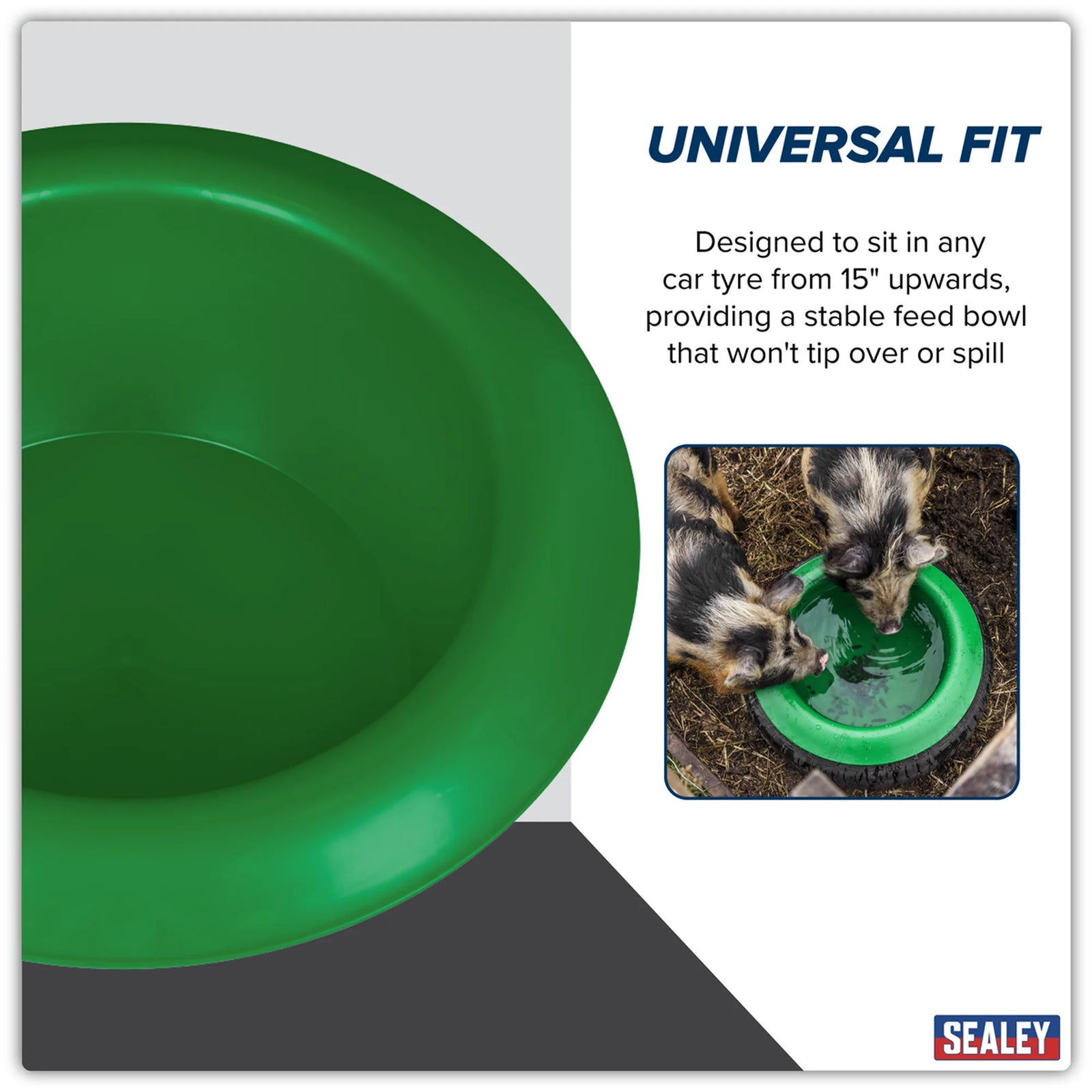 Sealey Tyre Feed Bowl 15L AFT07 - Durable & Stable Design