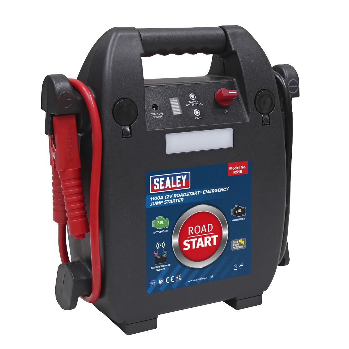 Sealey RoadStartï Emergency Jump Starter 12V 2L 4-Cylinder RS1B