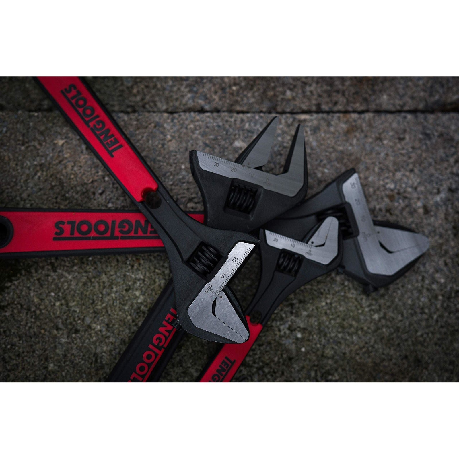 Teng Tools Adjustable Wrench Set TT1 4 Pieces