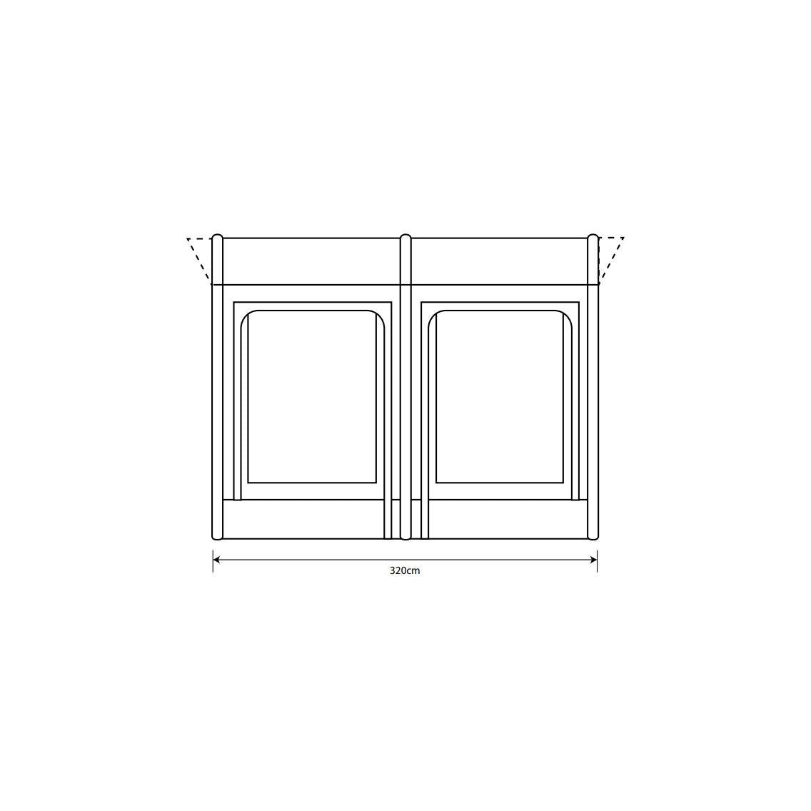 Outdoor Revolution Sportlite Air 320 Caravan Awning (235-250)