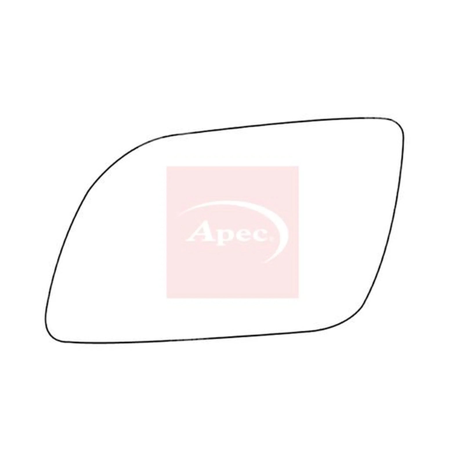 Apec Exterior Wing Mirror Glass Left AMS2725