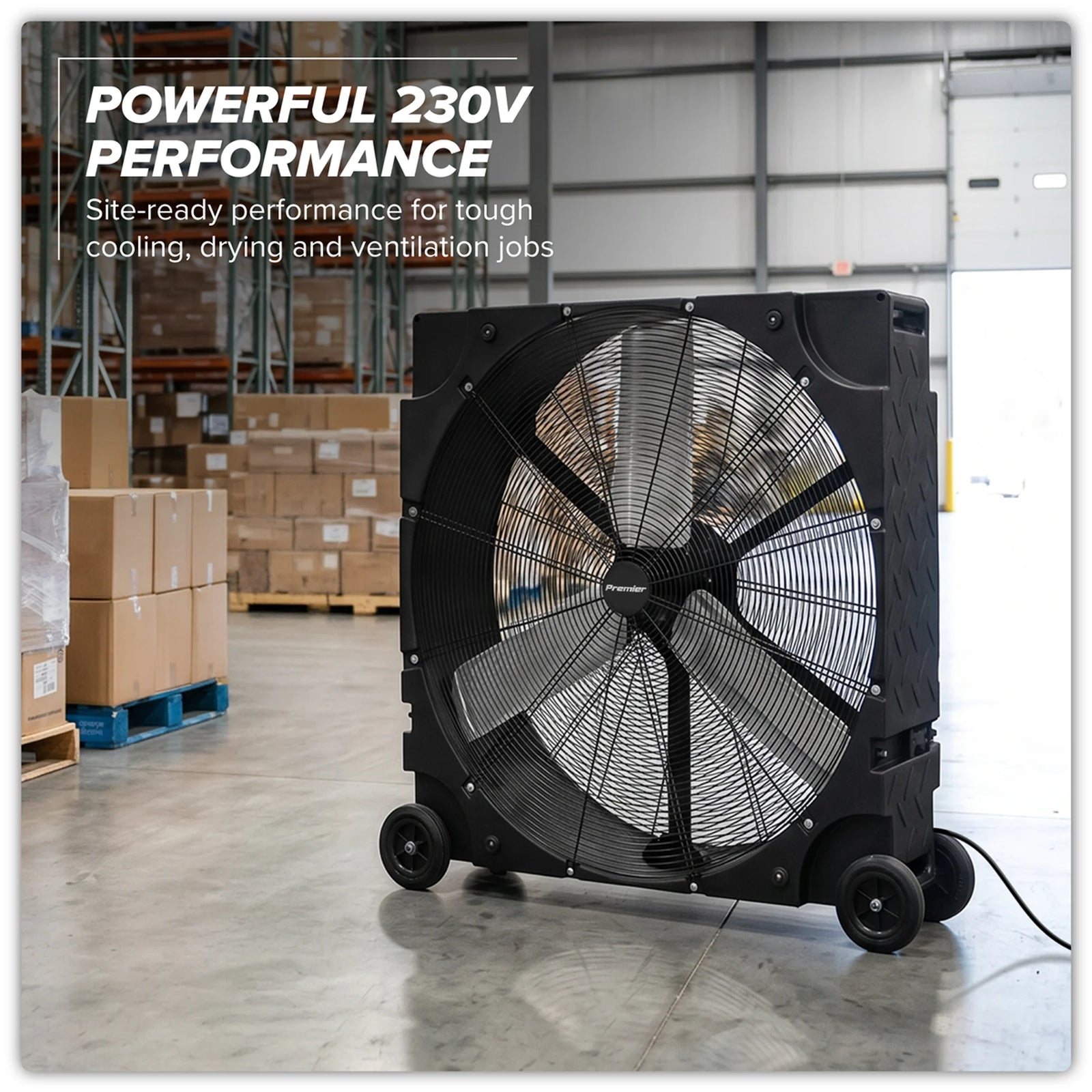 Sealey Premier 36" Industrial High Velocity Drum Fan 278W 3-Speed