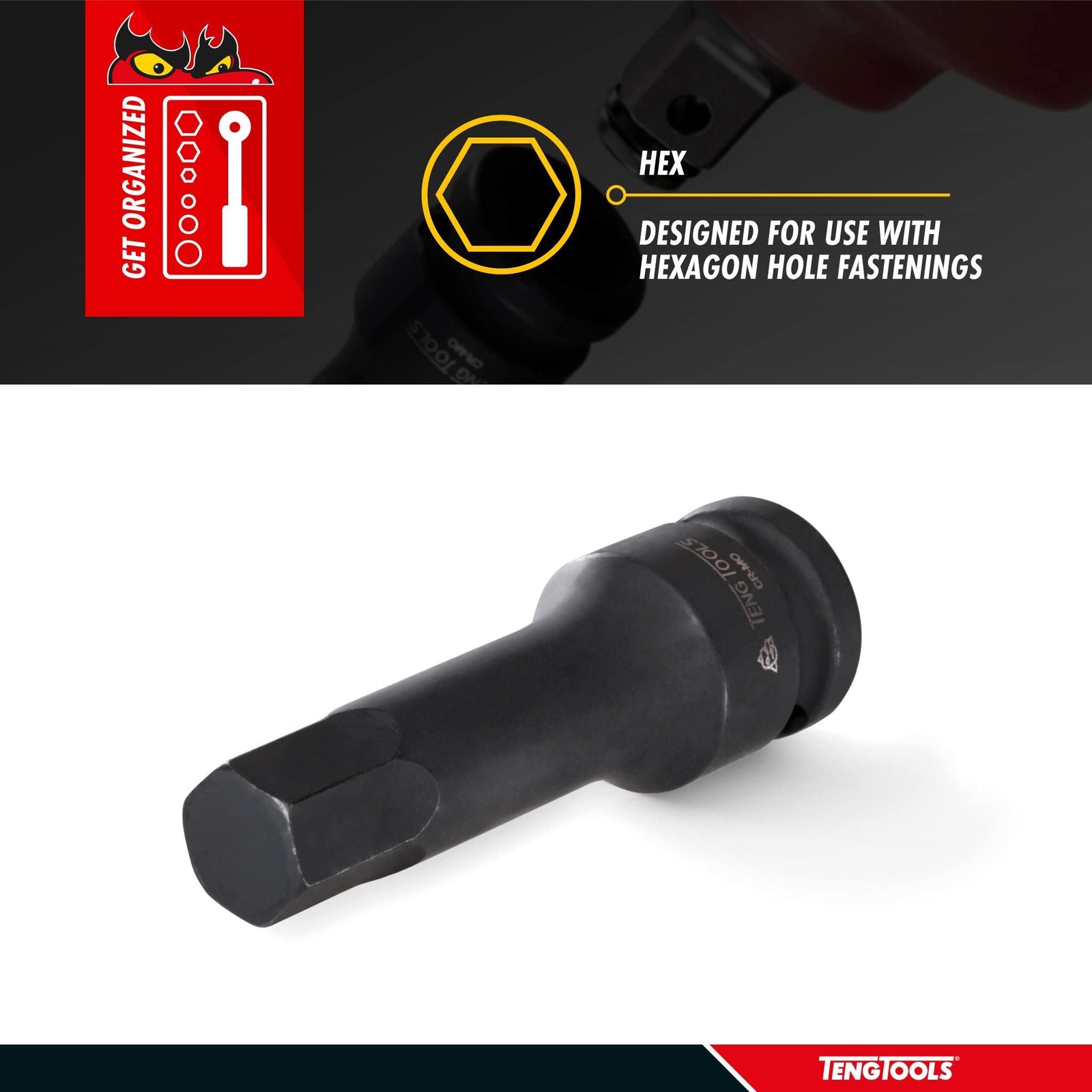 Teng Tools 1/2" Hex Impact Socket DIN AF 5/16"