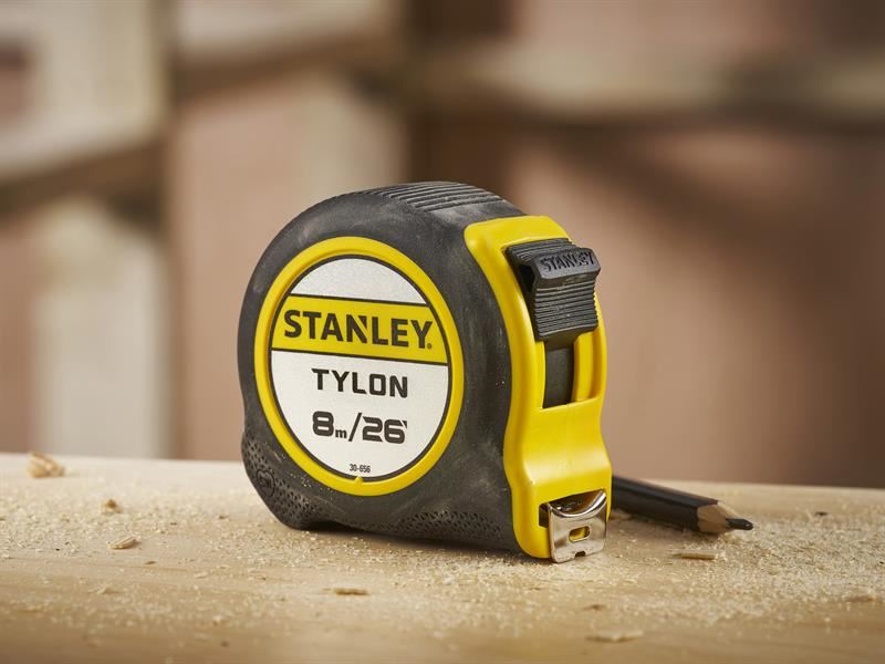 STANLEY Hand Tools Tylon Pocket Tape 8m/26ft (Width 25mm) Loose