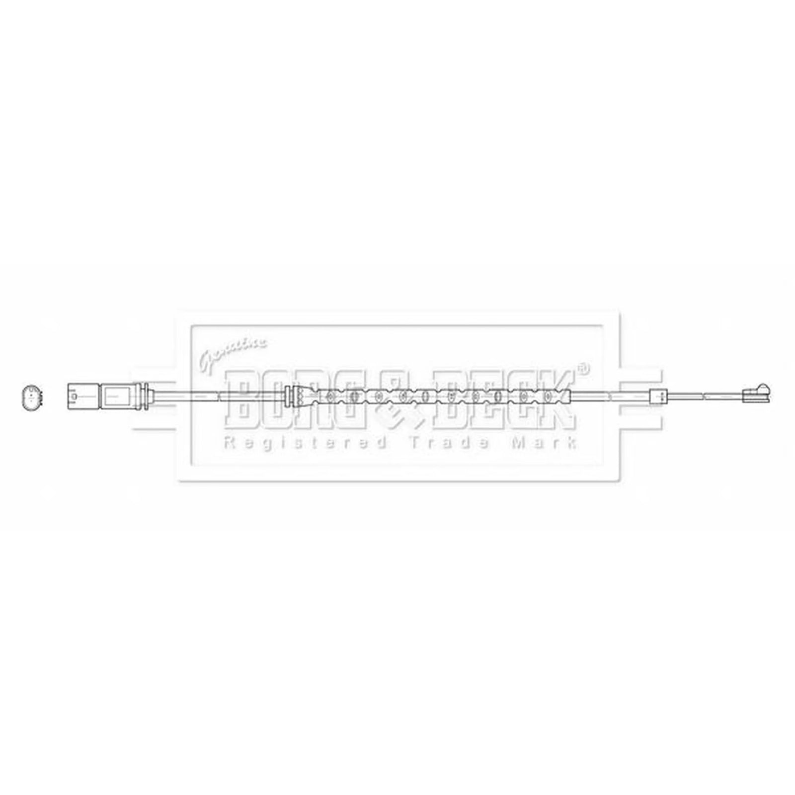 Borg & Beck Brake Pad Wear Sensor Rear BWL3212