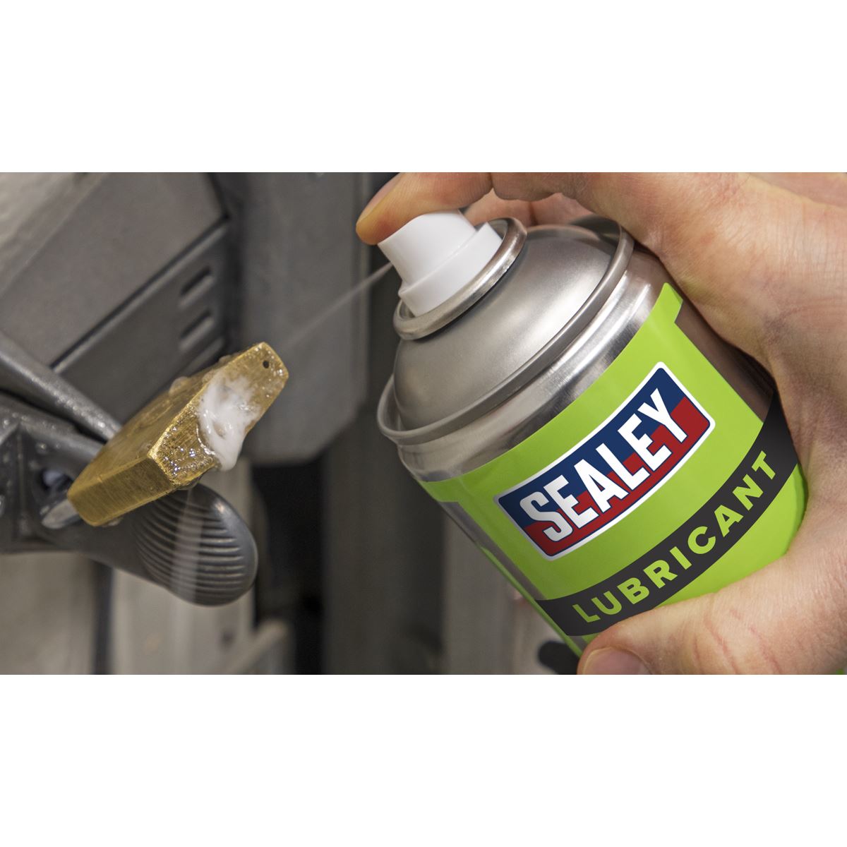 Sealey 500ml Grapited Penetrating Oil Lubricant Grey Maintenance Spray Lube