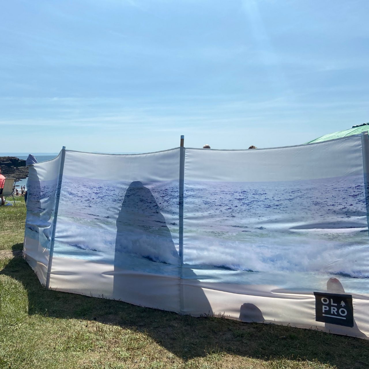 Olpro The Beach 5 Pole Windbreak (Wooden poles) 140CM High