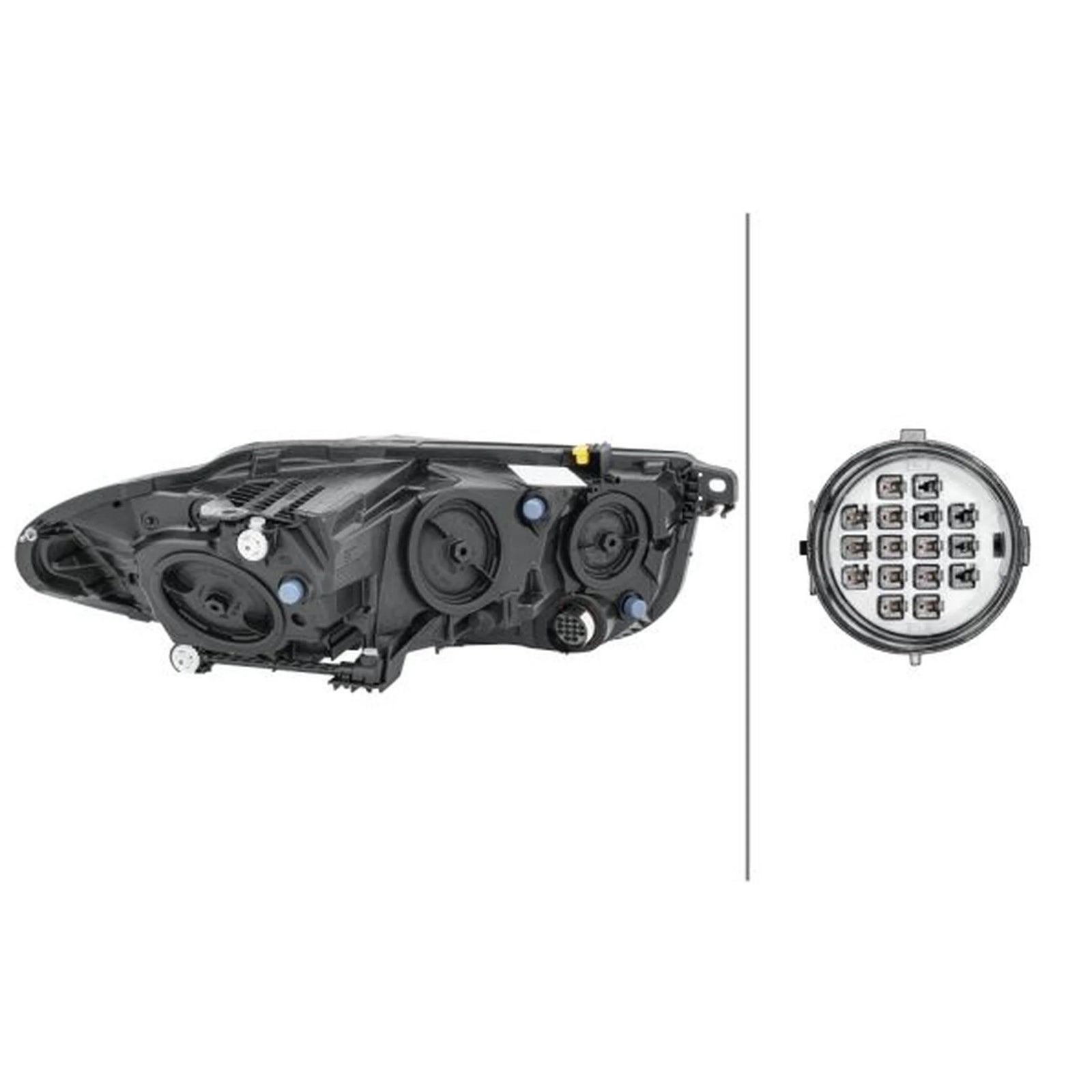 Hella Headlight Headlamp LED Left 1EH 011 811-111