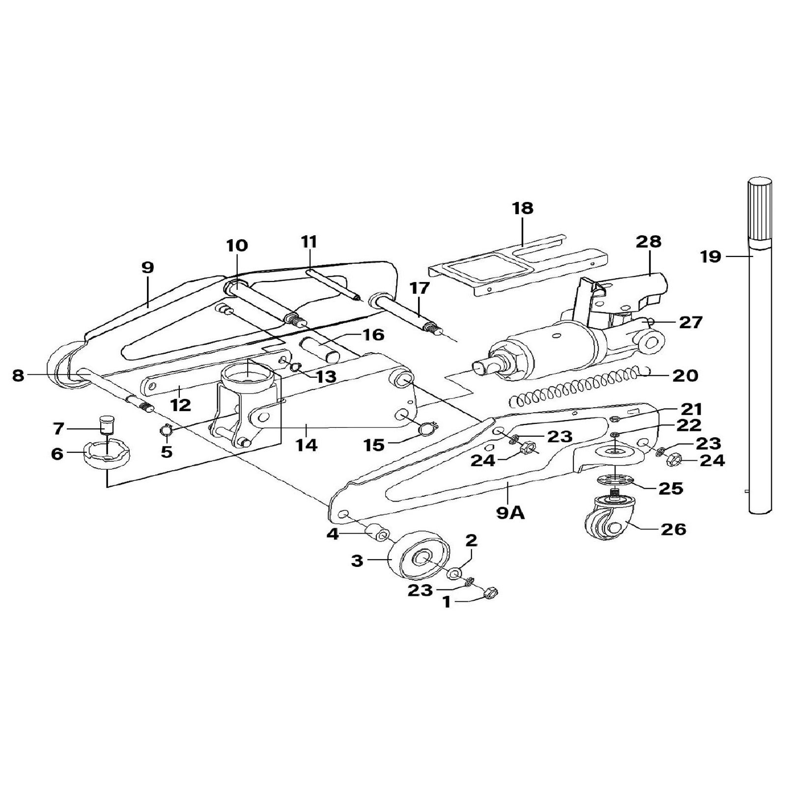 Sealey Handle socket 1153CXHV.28