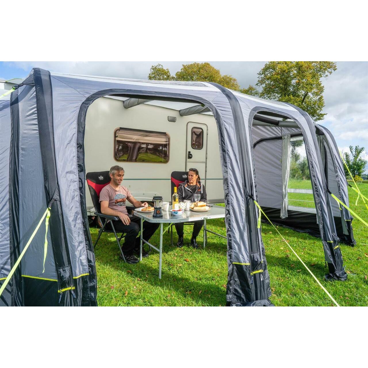 OLPRO View 420 Caravan Inflatable Porch Awning With Porch Extension