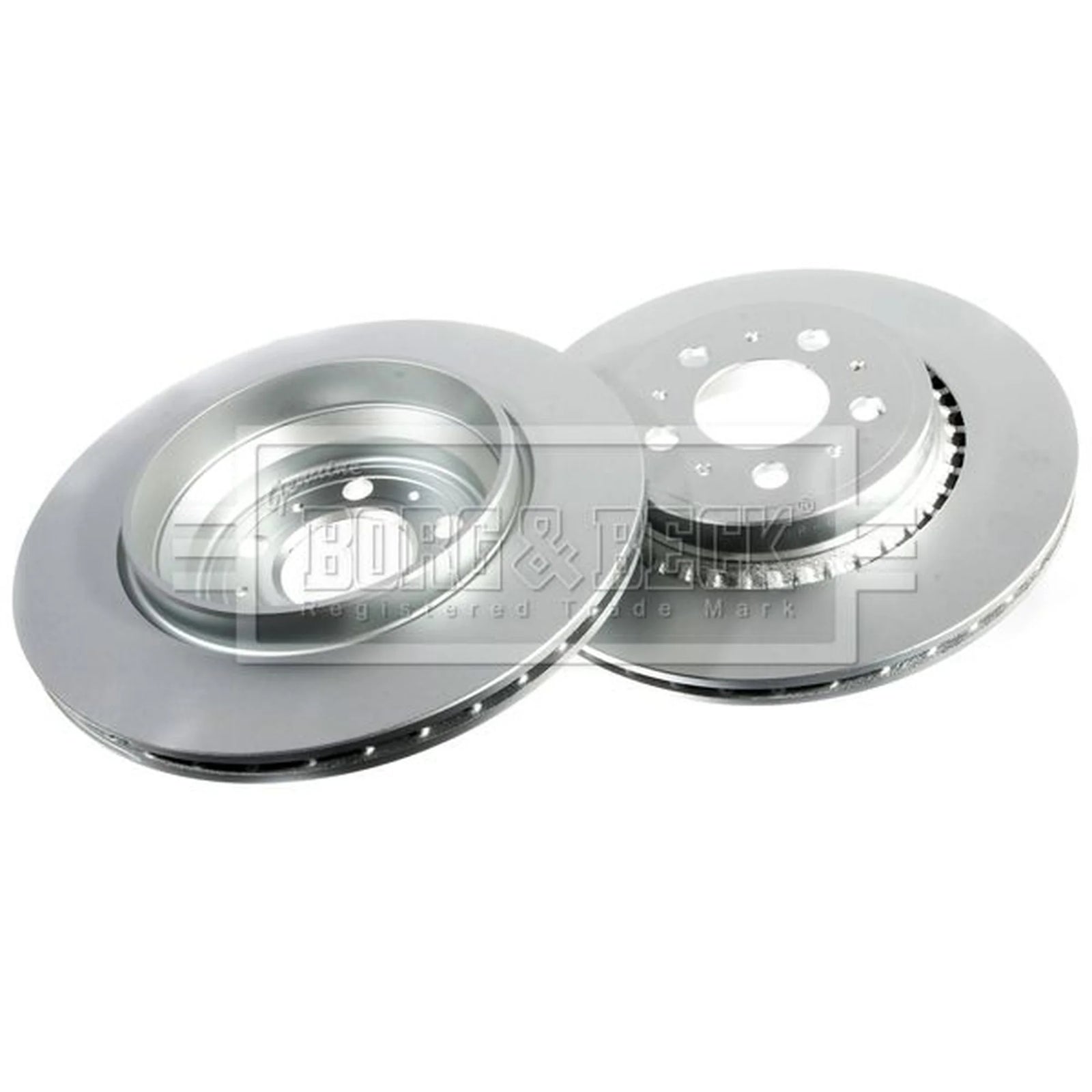 Borg & Beck 2 x Vented Rear Brake Discs BBD4390