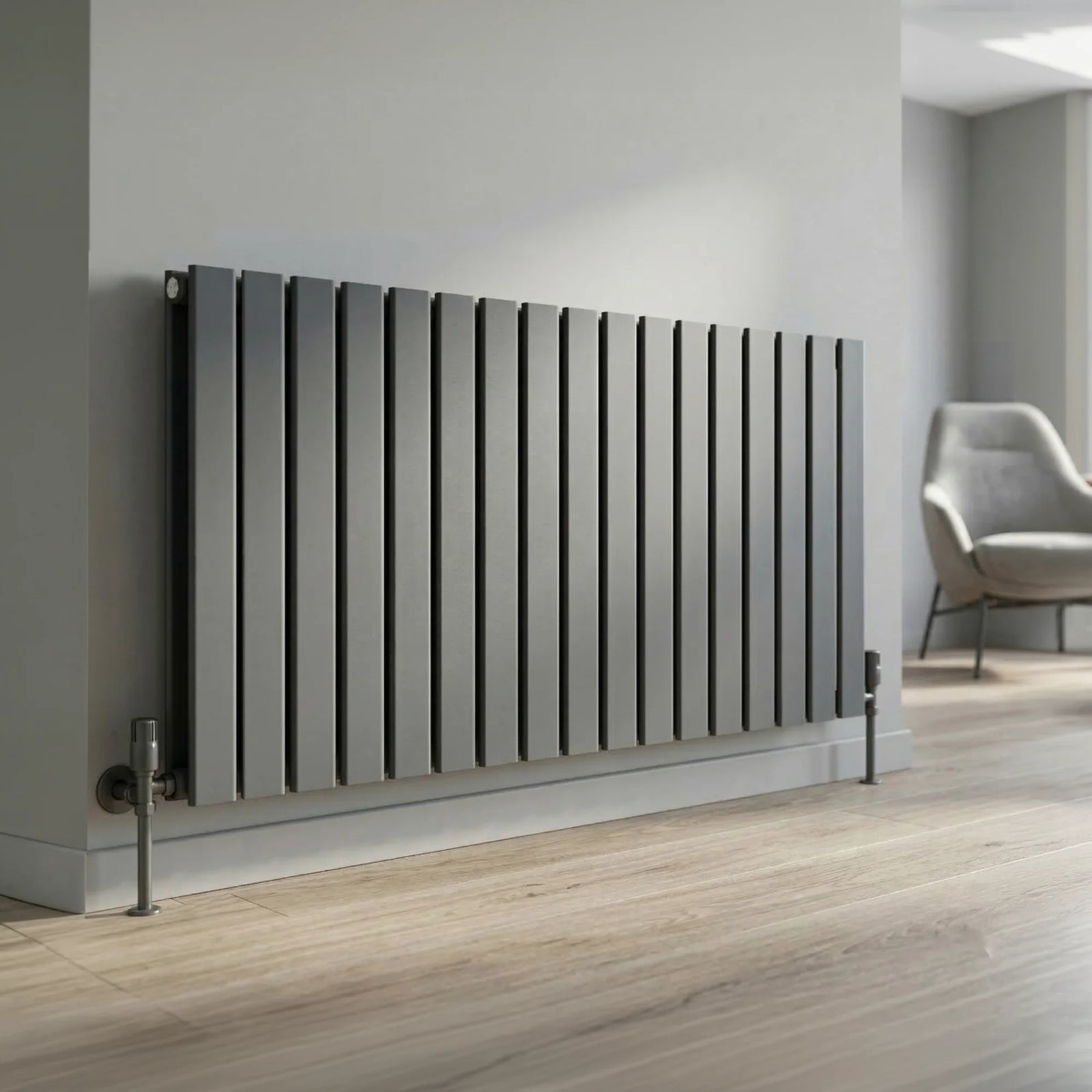 Baridi Horizontal Radiator 600x1190mm Anthracite DH342