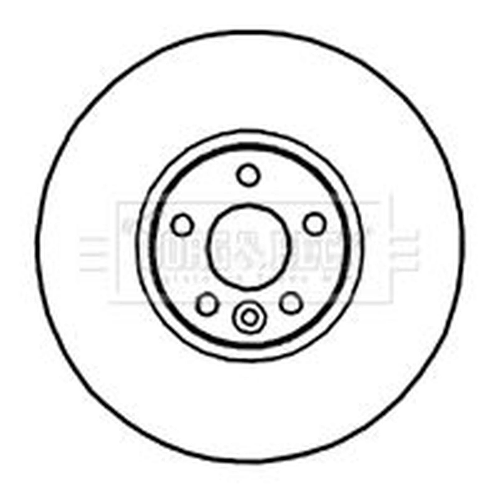 Borg & Beck 2 x Vented Front Brake Discs BBD5903S