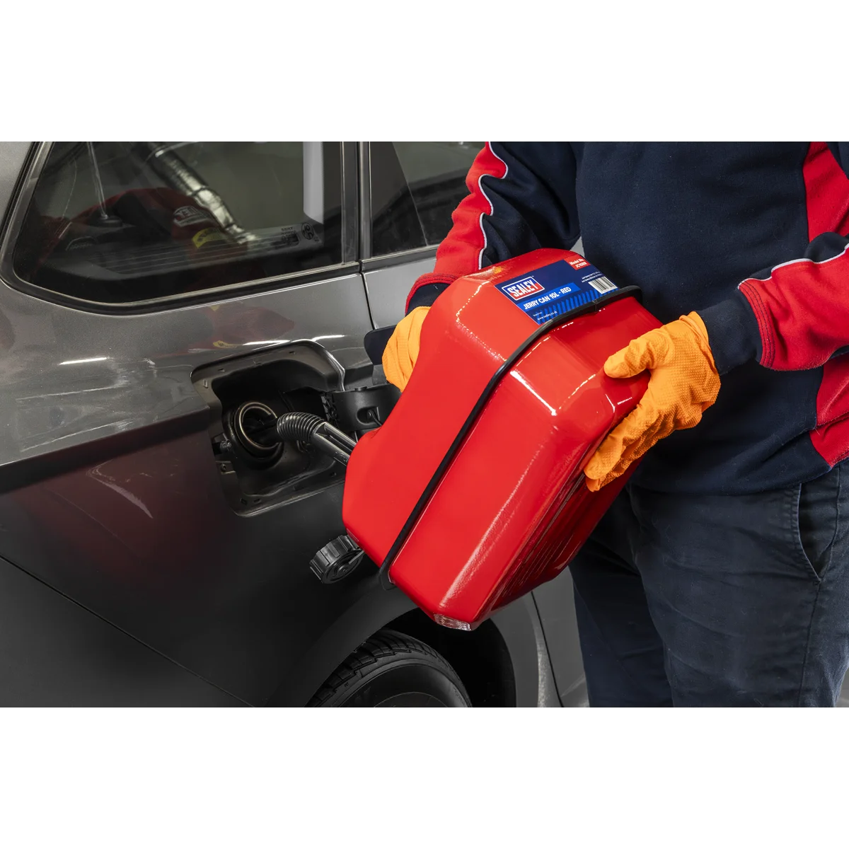 Sealey Jerry Can 10L Red Fuel Container JC10RR
