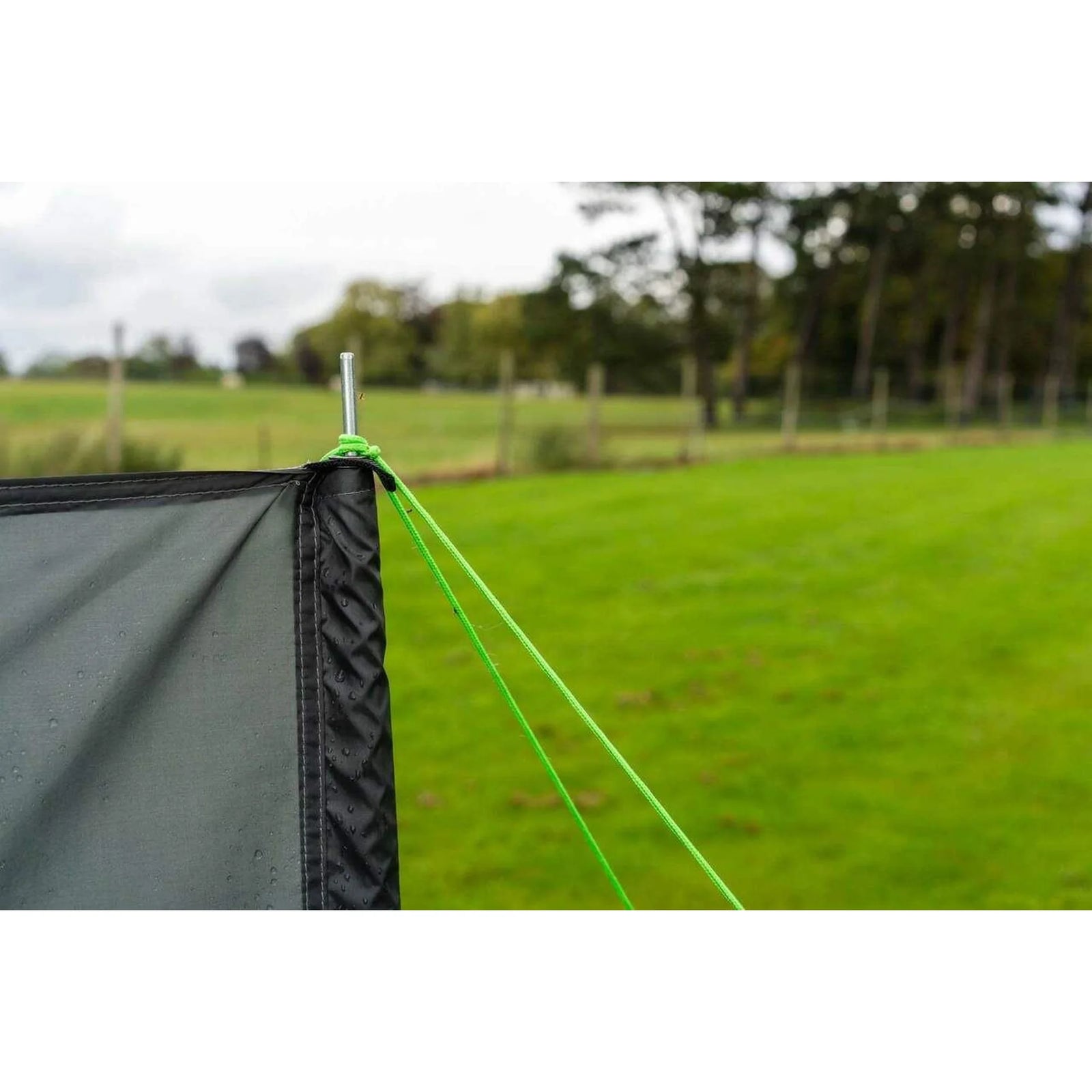 Olpro Charcoal Compact Vision Windbreak - 4m Outdoor Privacy Barrier