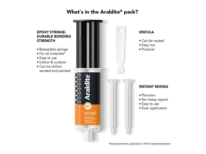 Araldite Instant Epoxy Syringe 24ml