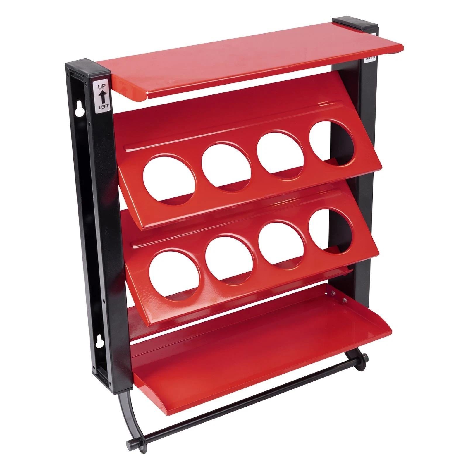 Sealey APSCR8 Spray Can Storage Rack with 8 Can Holders