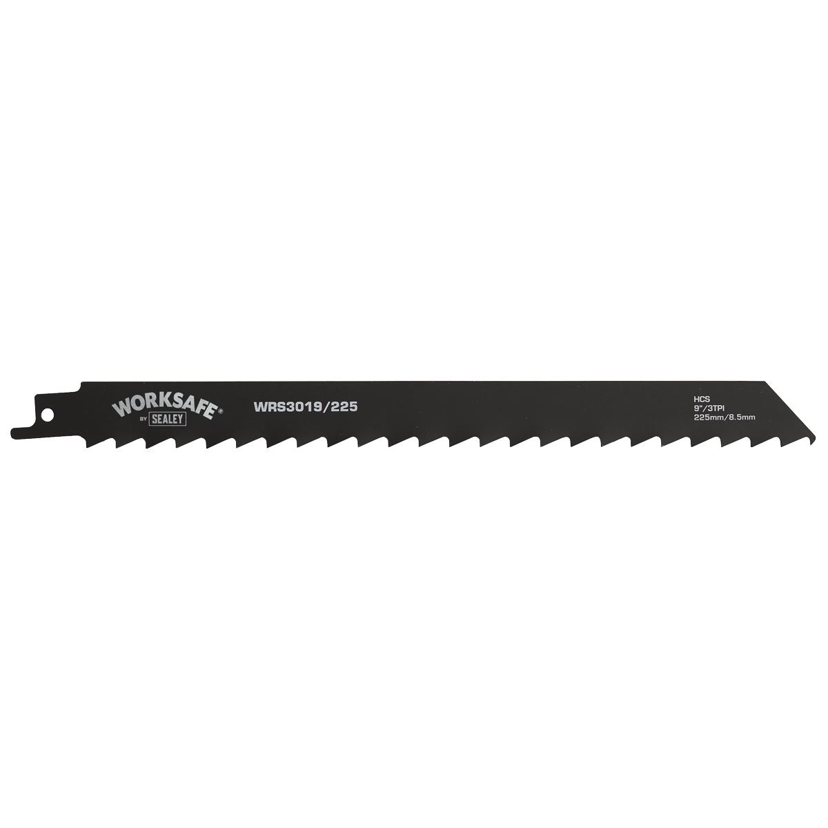 Sealey Reciprocating Saw Blade Wood 225mm 3tpi Pack of 5 WRS3019/225