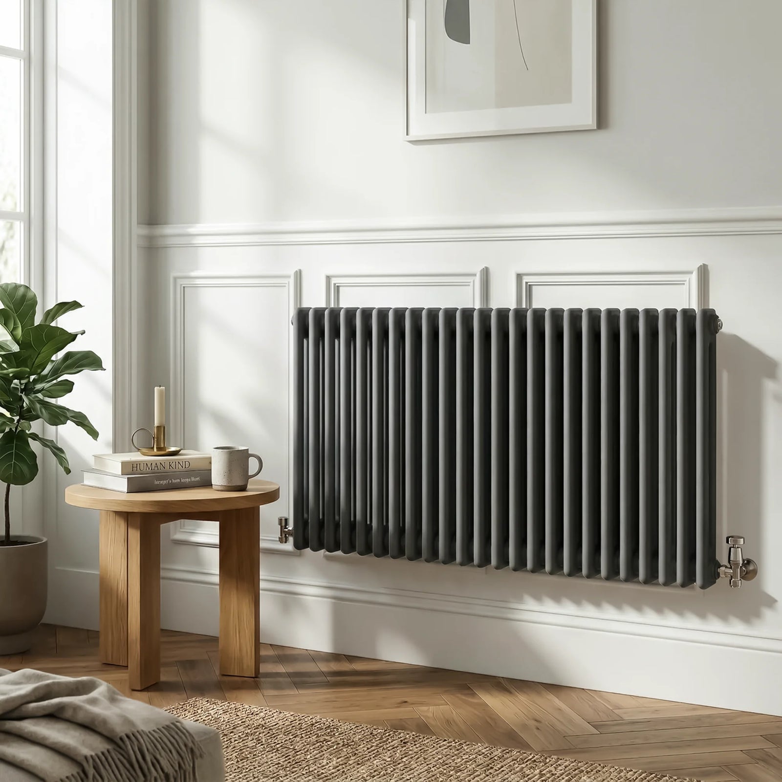 Baridi Horizontal Radiator DH360 600 x 1147mm Anthracite