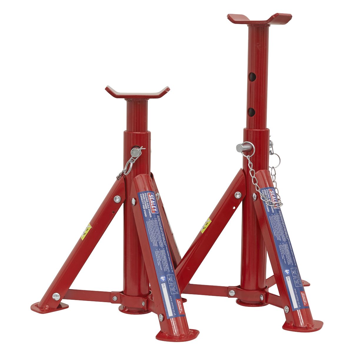 Sealey Axle Stands (Pair) 2tonne Capacity per Stand - Folding Type AS2000F